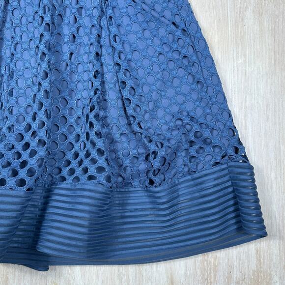 Lane Bryant Sleeveless Eyelet Lace Fit & Flare Cocktail Romantic Party Dress 16 - Picture 11 of 13